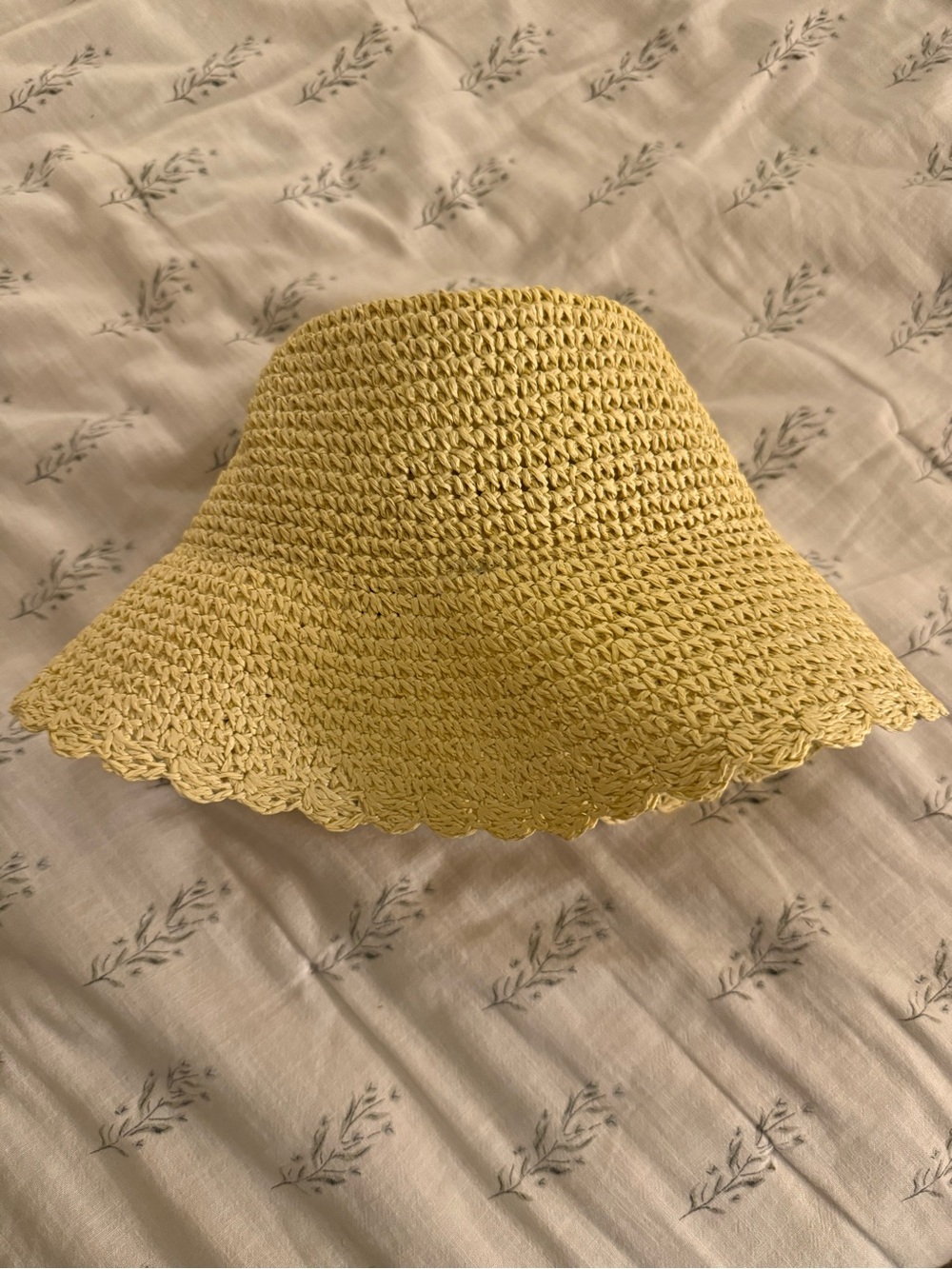J. Crew Straw Crochet Bucket Hat in Light Yellow - Picture 5 of 5